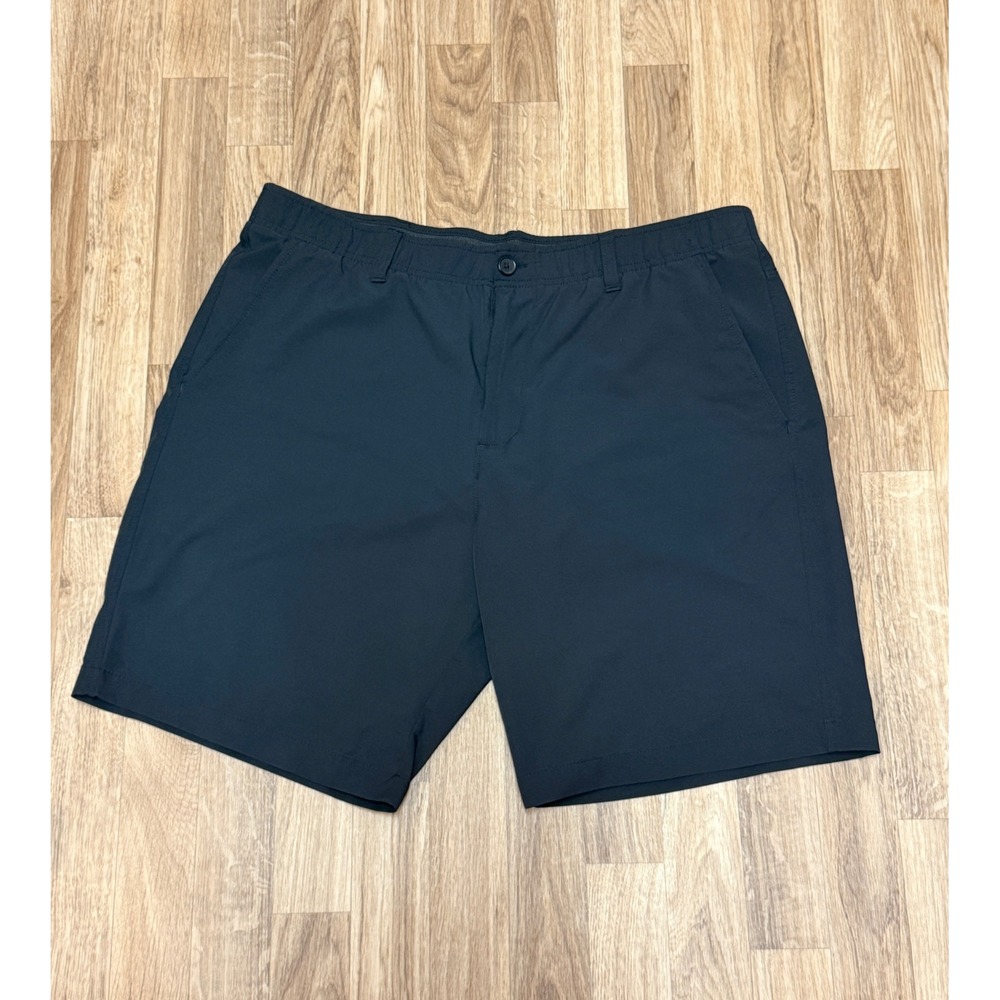 Under Armour Mens Performance Golf Shorts Black Size 40 Stretch Flat Front